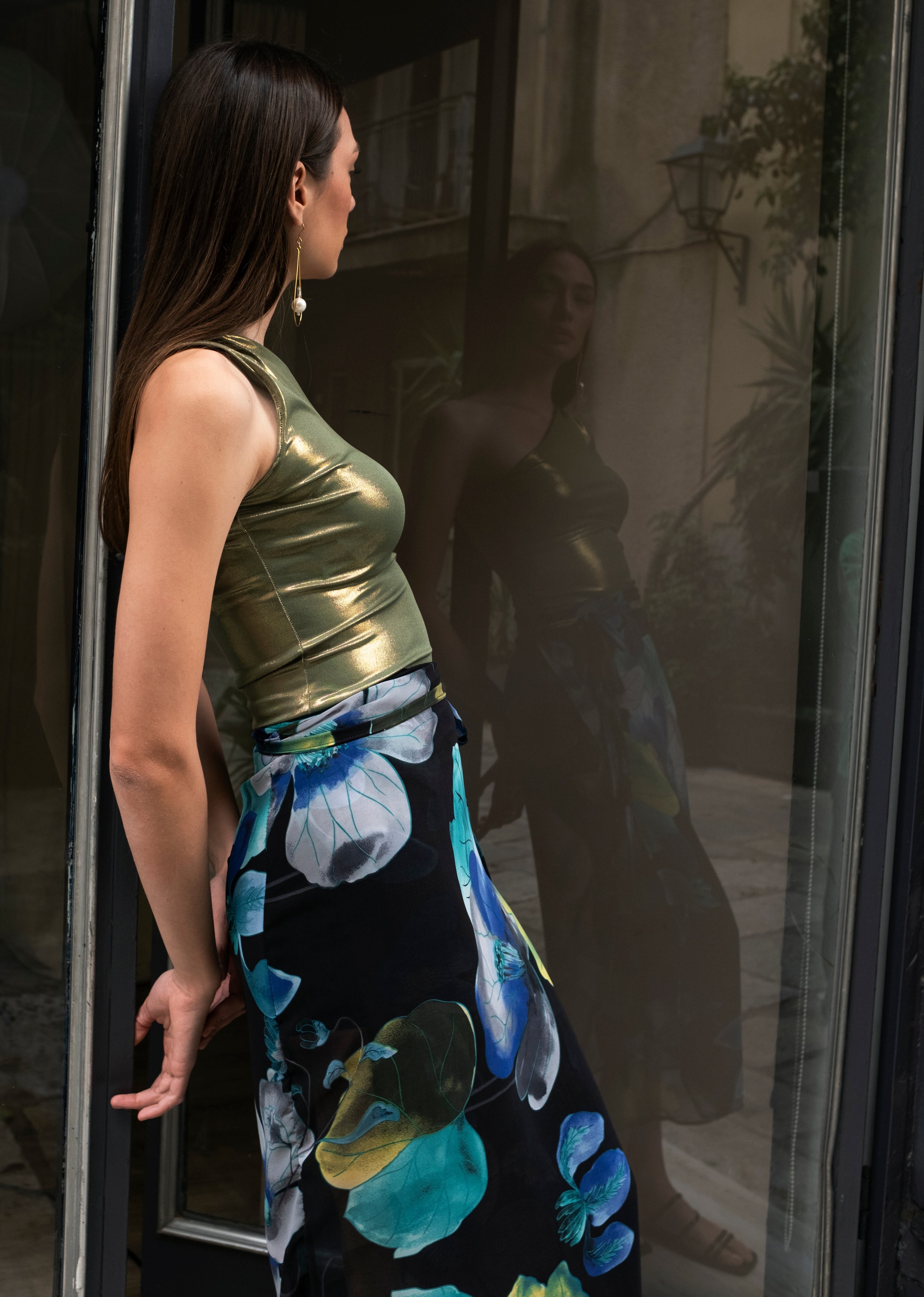 Anemone Mesh Wrapskirt