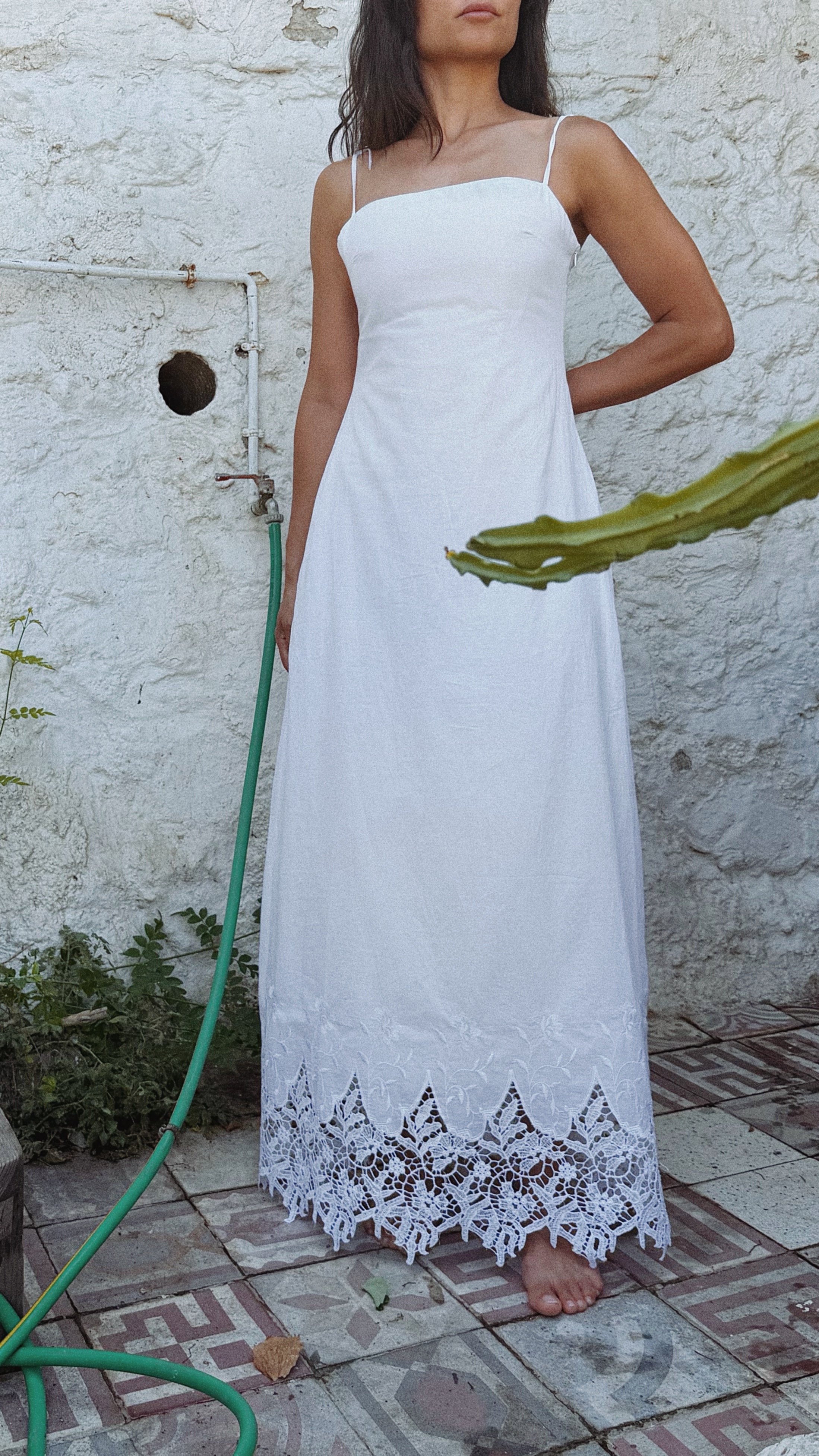 Lena Cotton Lace Dress
