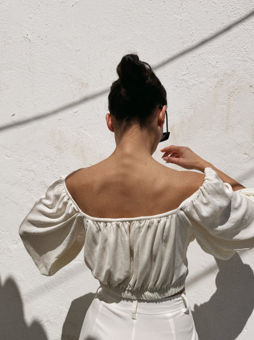 Aura Top Ivory