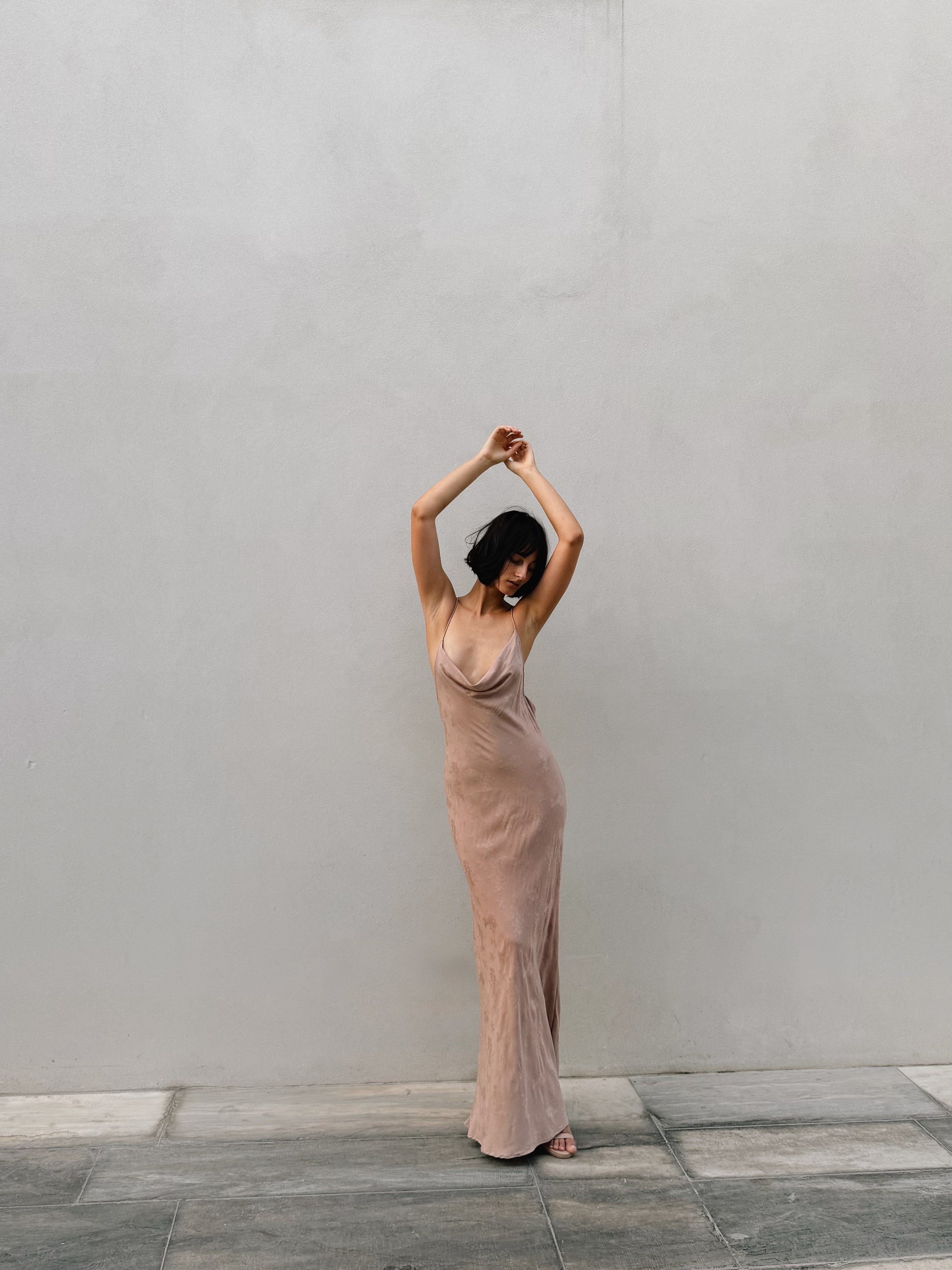 Rose Draped Dress