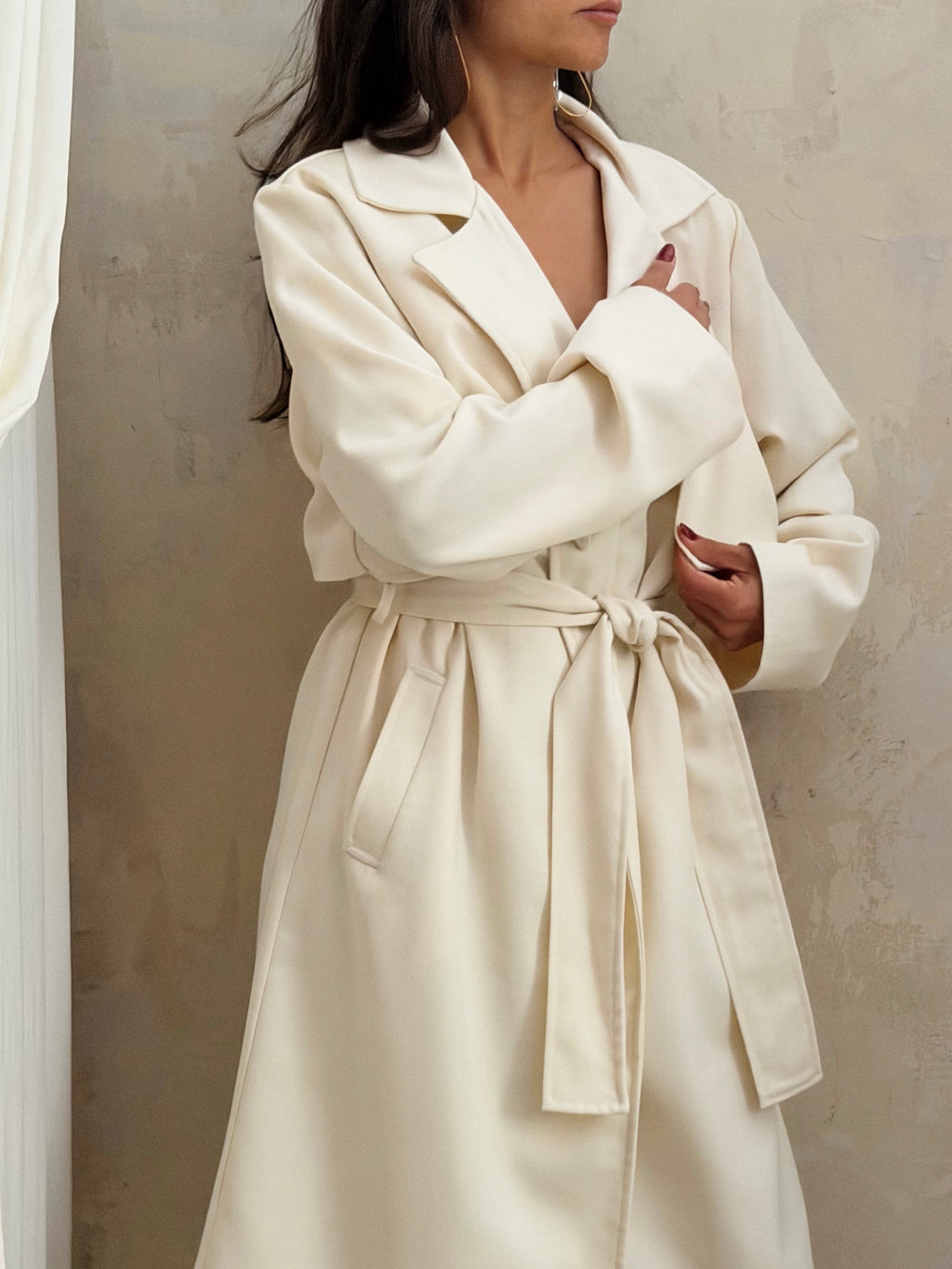 IVORY TRENCH COAT