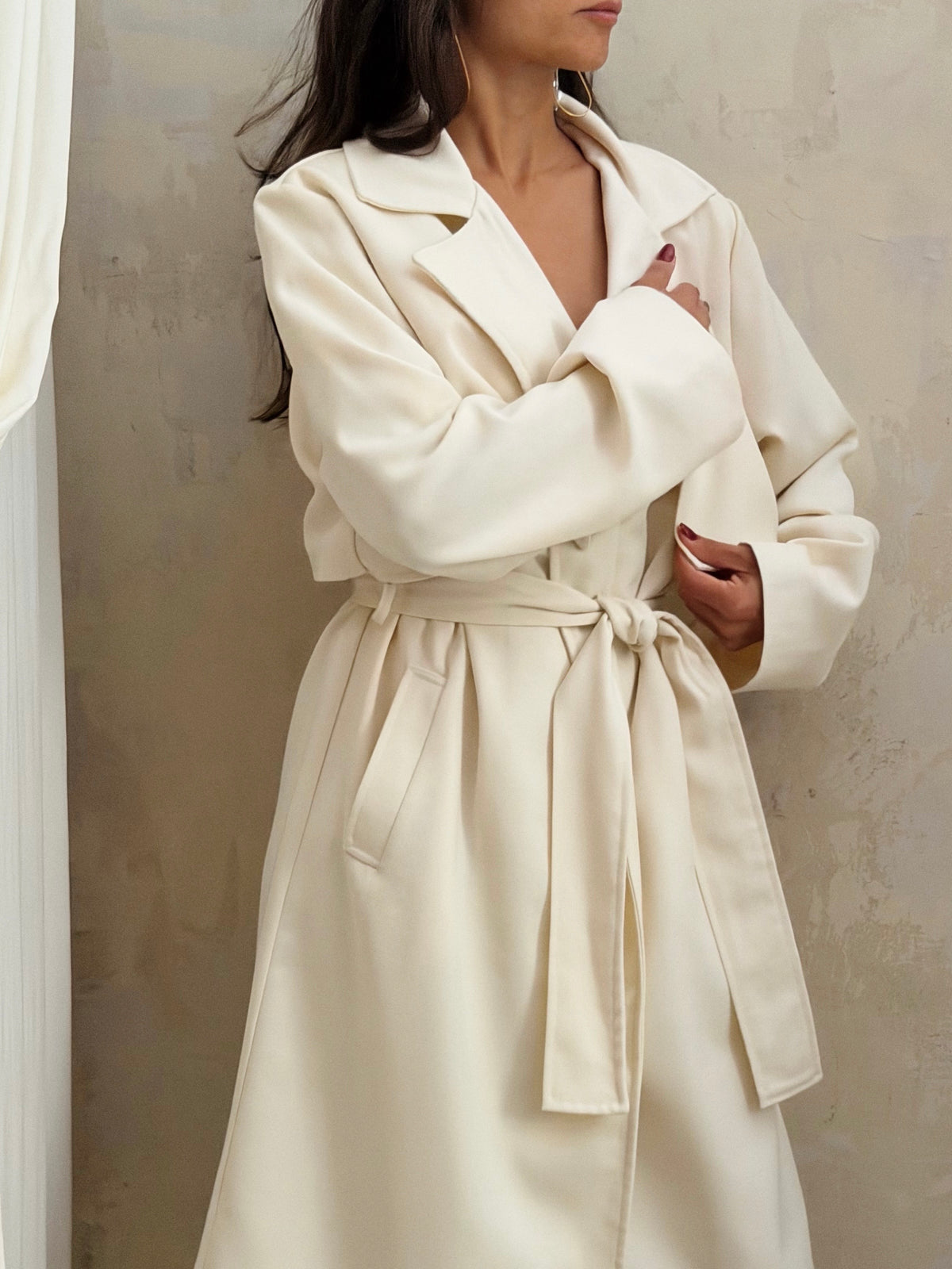 IVORY TRENCH COAT