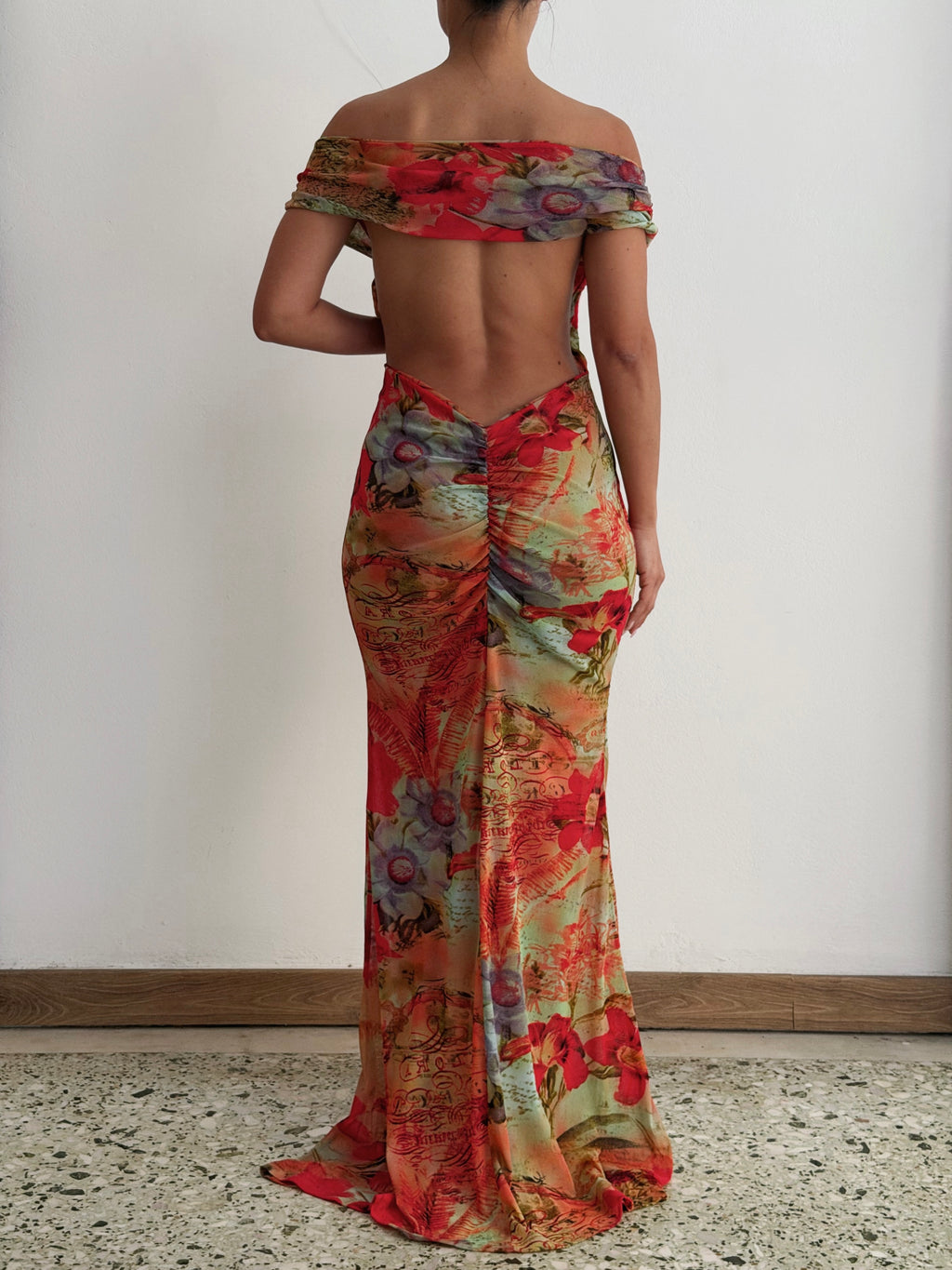 Lure Mesh Dress Bloom
