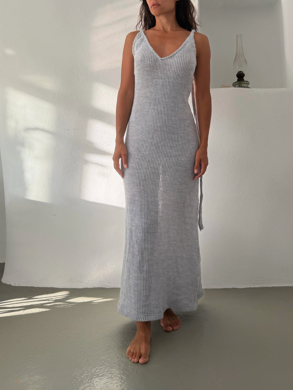 Knit Dress Hazy Blue