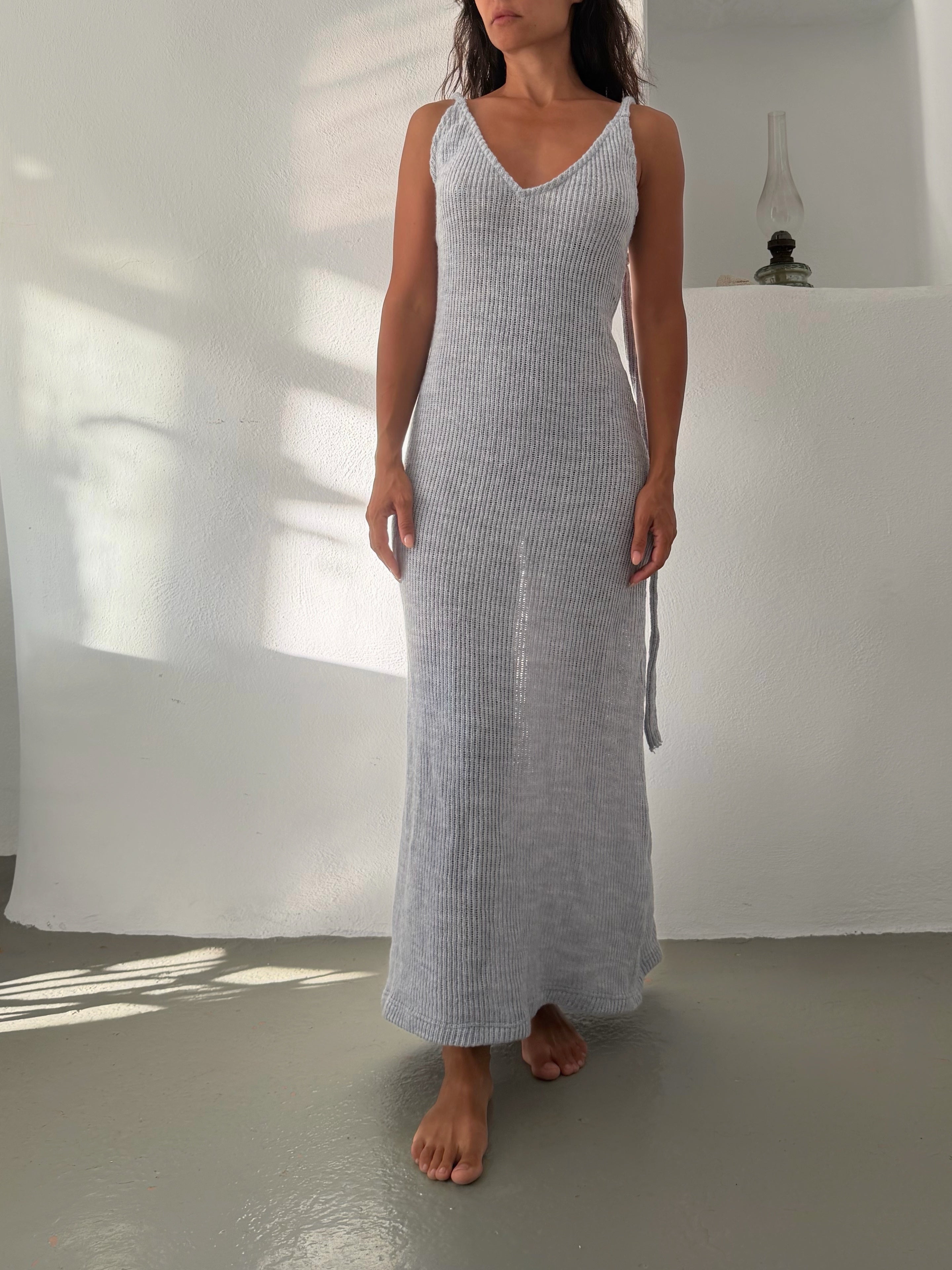 Knit Dress Hazy Blue