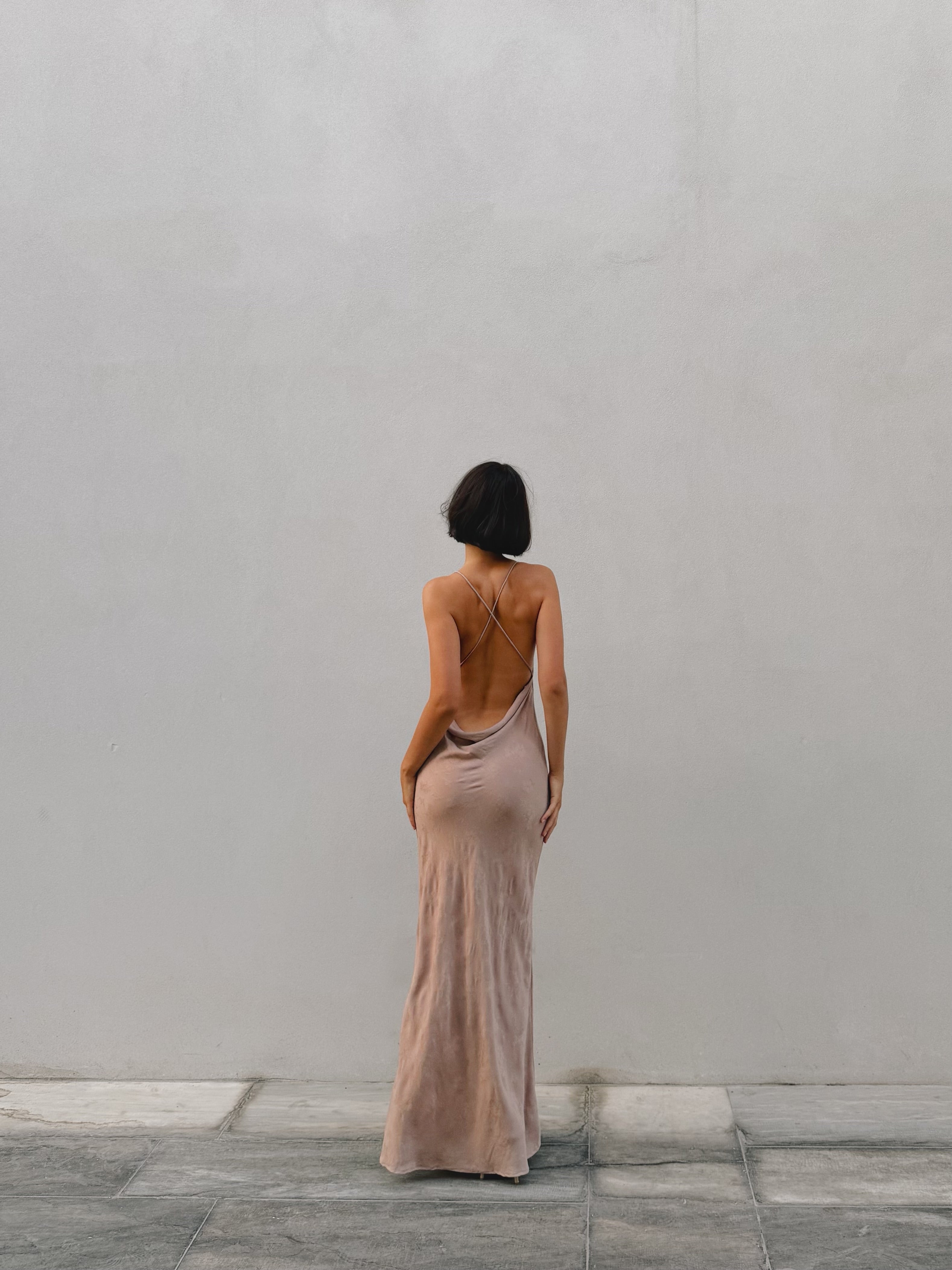 Rose Draped Dress