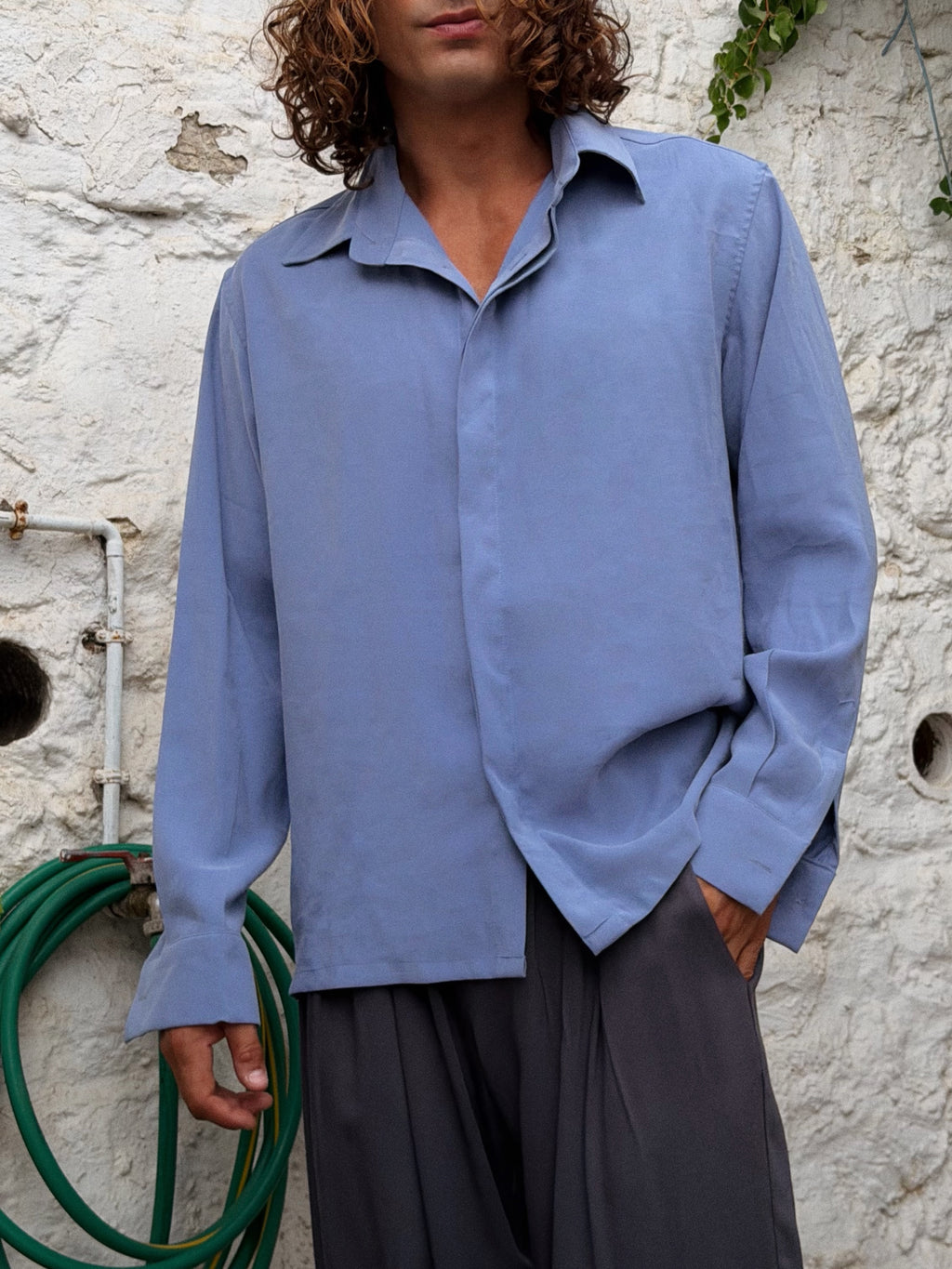 DUSTY BLUE SHIRT