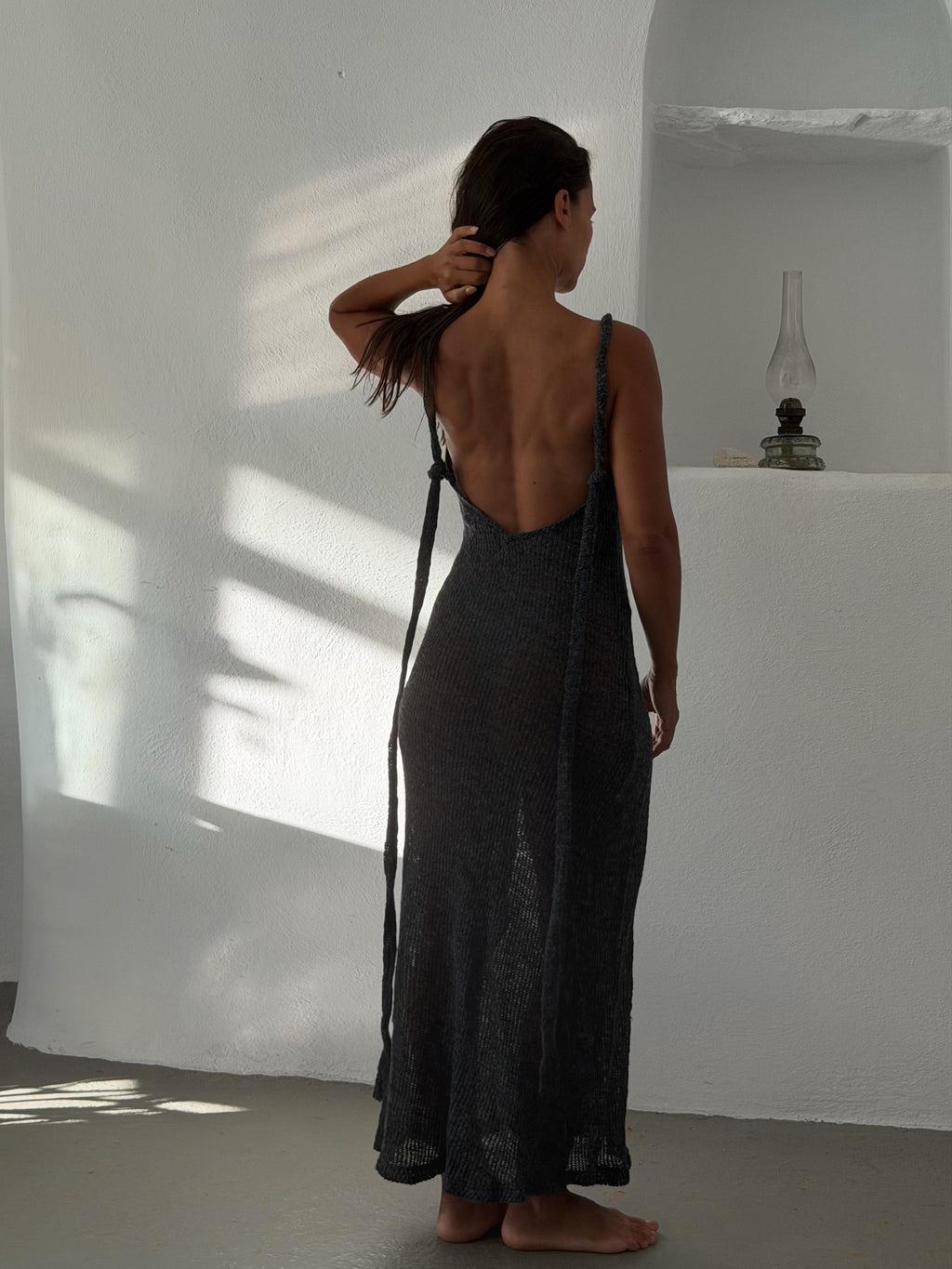 Knit Dress Dark Grey