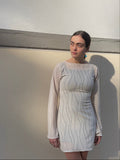 Ivory Mesh Dress