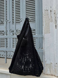 Sac Filet Noir Flower