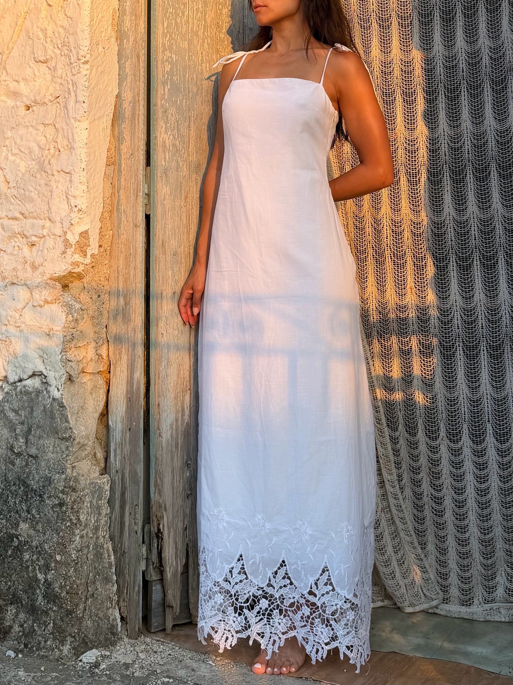 Lena Cotton Lace Dress