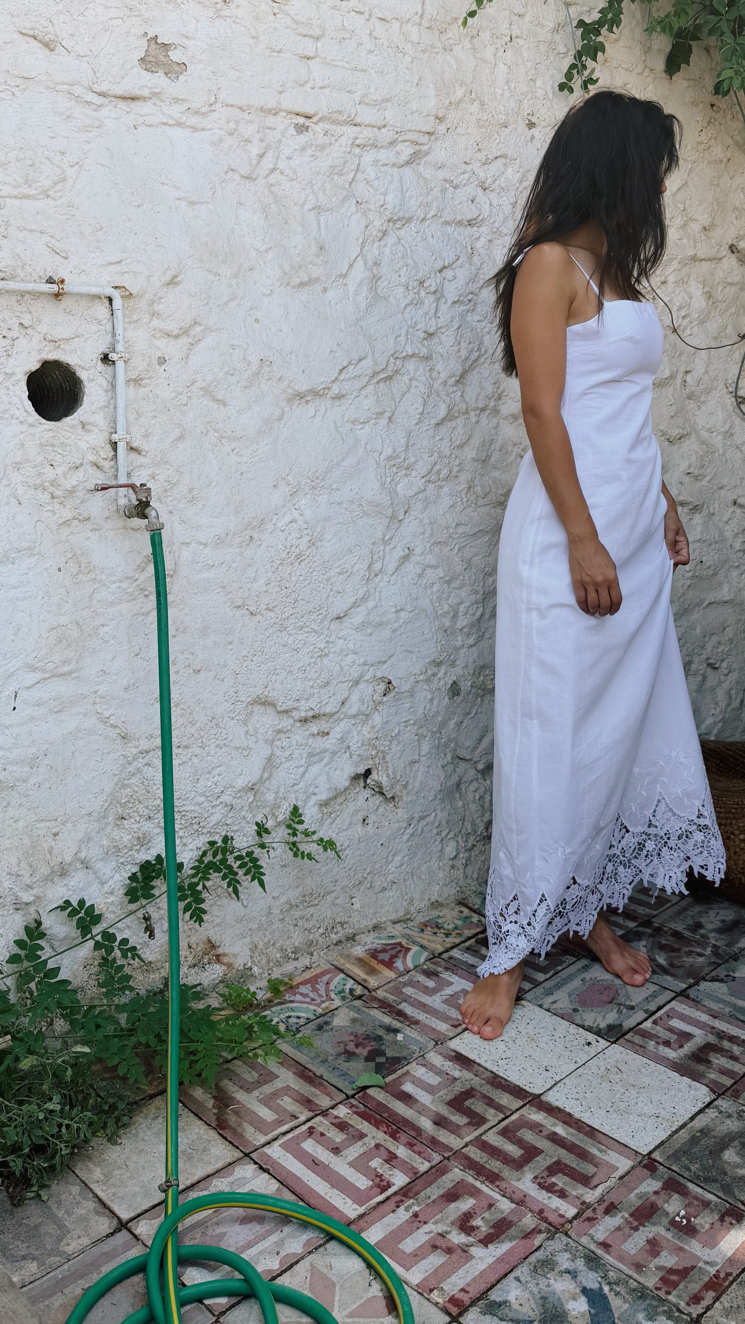Lena Cotton Lace Dress