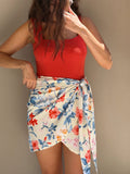 Knot Skirt Ivory Floral