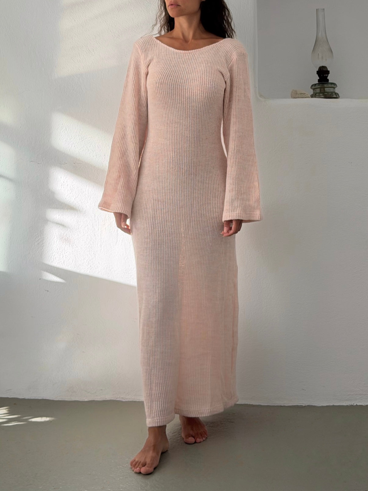 Knit Dress Dusty Rose03