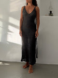 Knit Dress Dark Grey