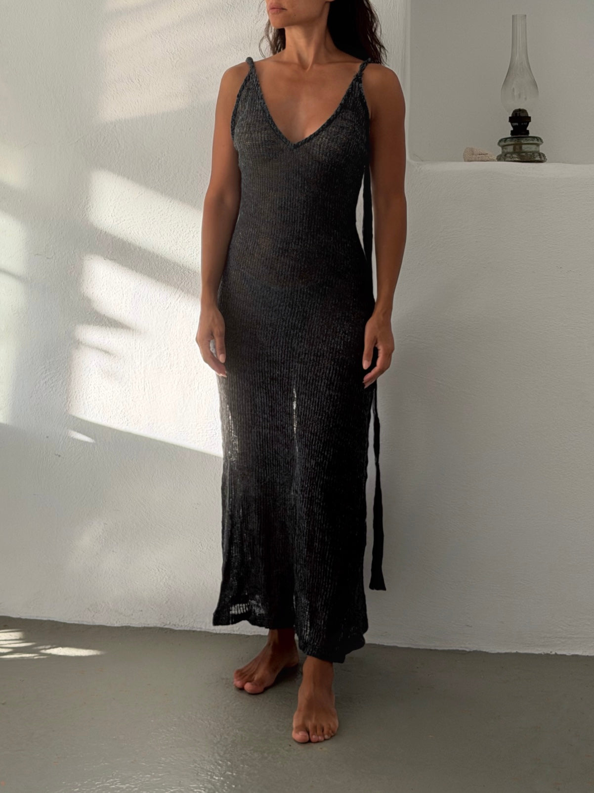 Knit Dress Dark Grey