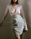 Porcelain Skirt Blue